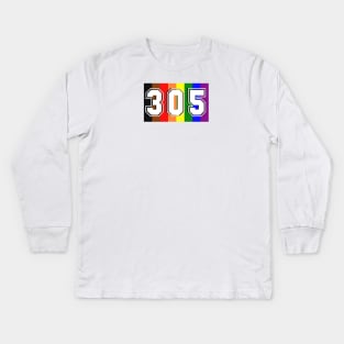 305 Pride- LGBTQIA Kids Long Sleeve T-Shirt